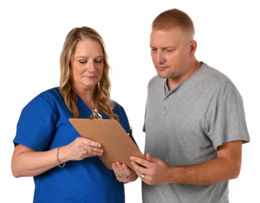 Nurse and patient photo